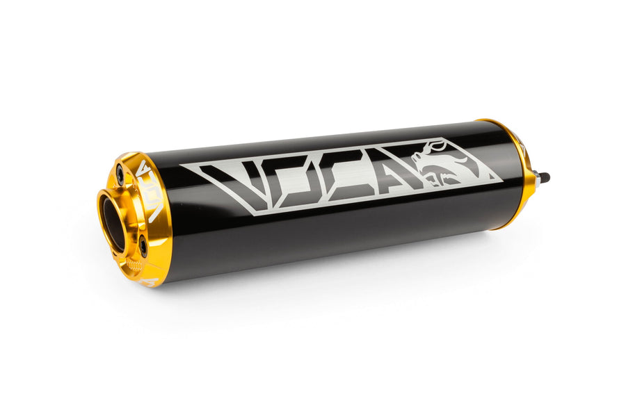 Silencer Voca Alu CNC black / gold