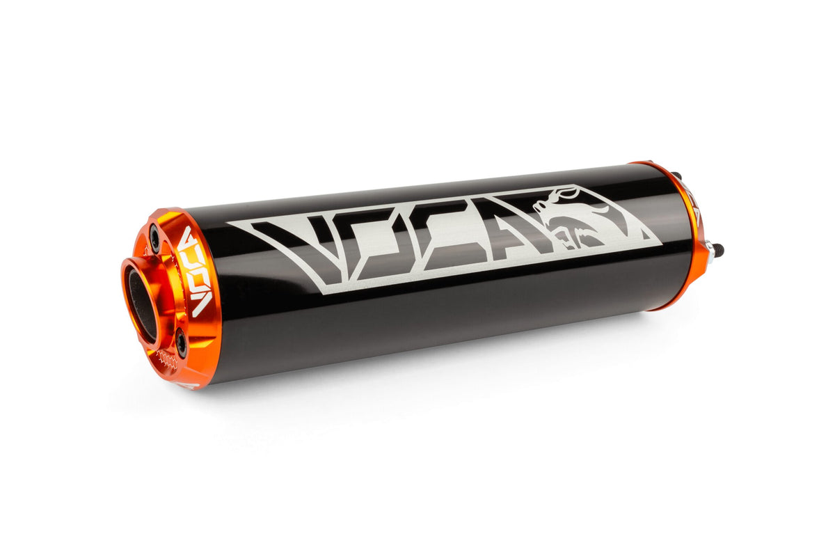 Silencer Voca Alu CNC black / orange