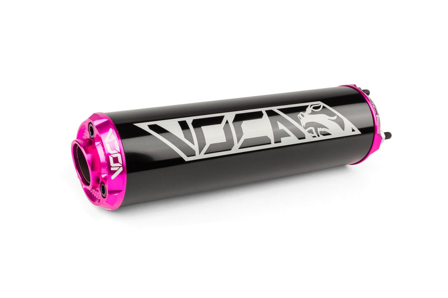 Silencer Voca Alu CNC black / pink