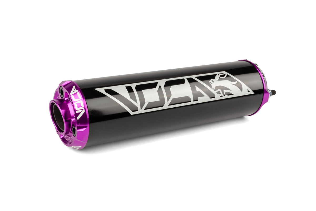 Silencer Voca Alu CNC black / purple