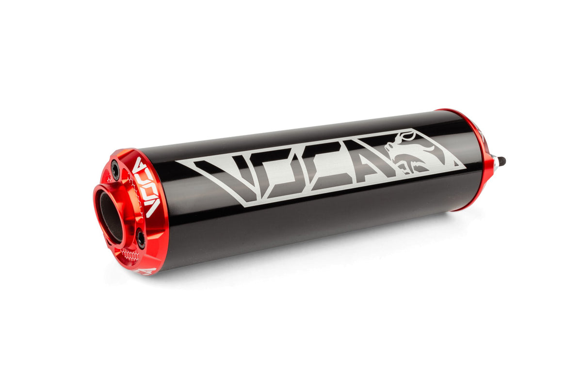 Silencer Voca Alu CNC black / red