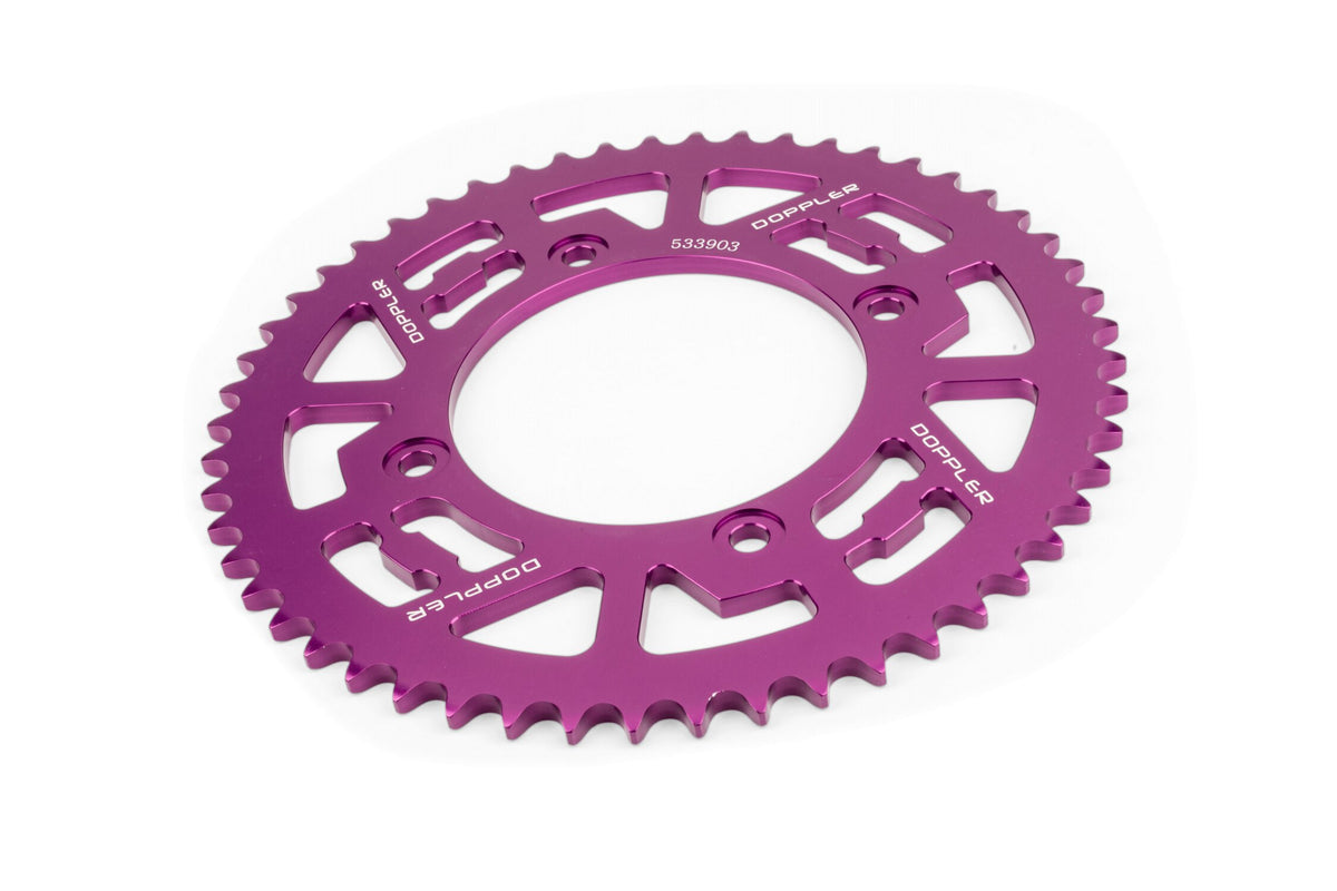 Rear Sprocket 53T - 420 Doppler alu CNC purple Beta RR 50