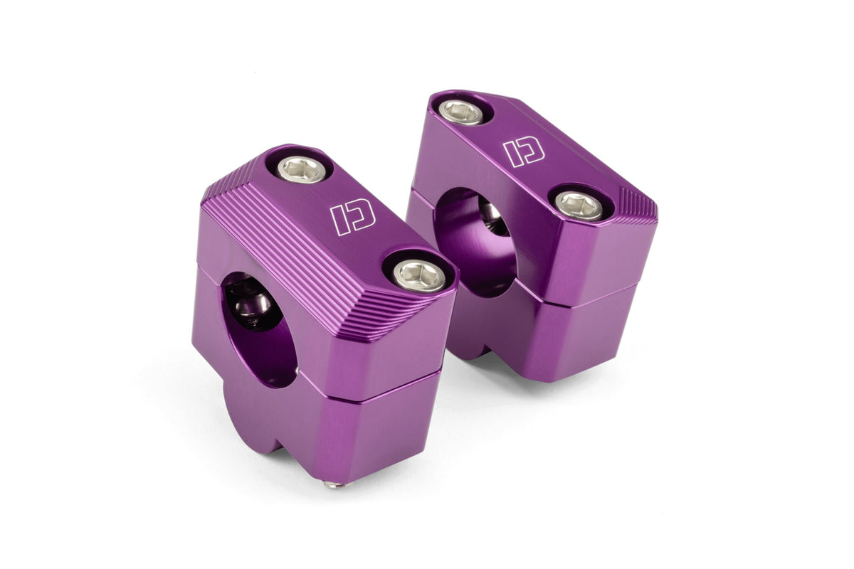 Handlebar Clamps 28mm Doppler aluminum purple