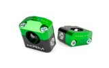 Handlebar Clamps 28mm KRM black / green