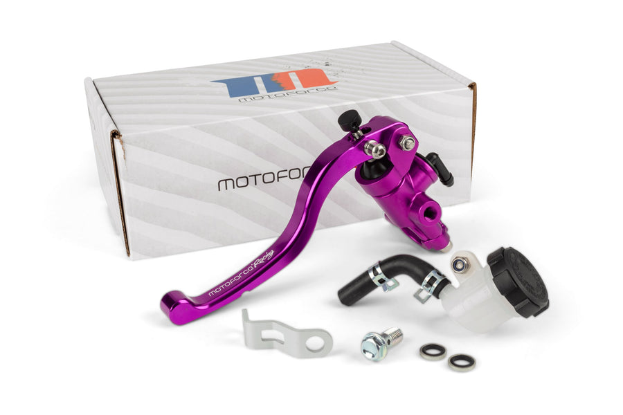 Brake Master Cylinder + Lever front radial Motoforce Racing purple