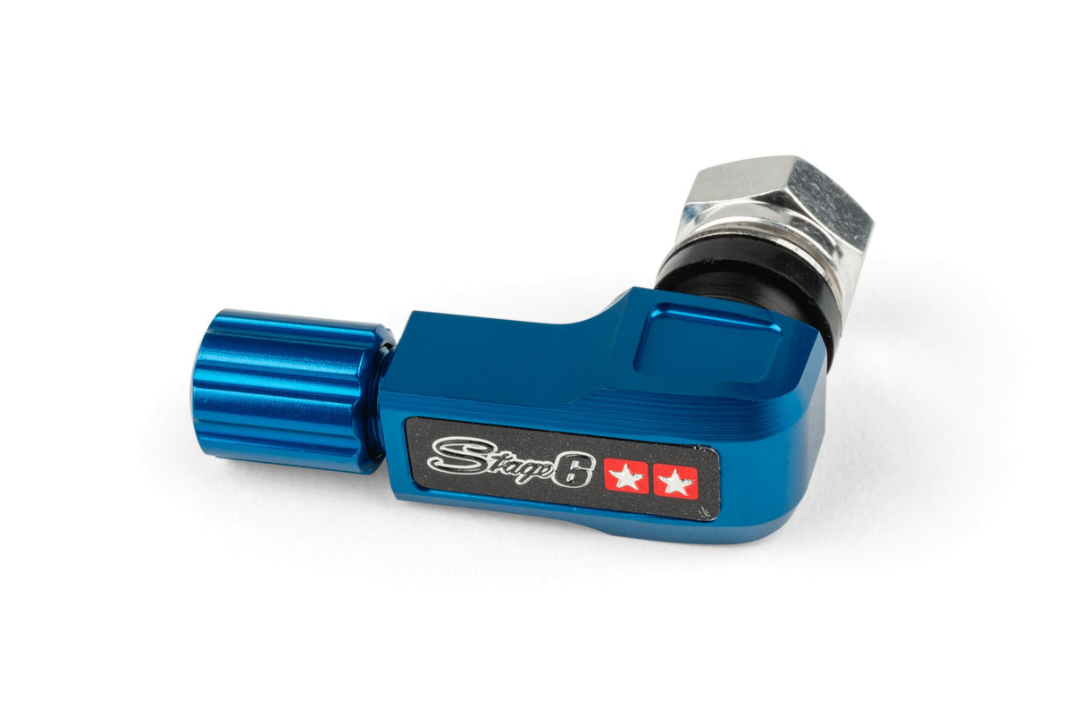 Tire Valve 90° Stage6 blue