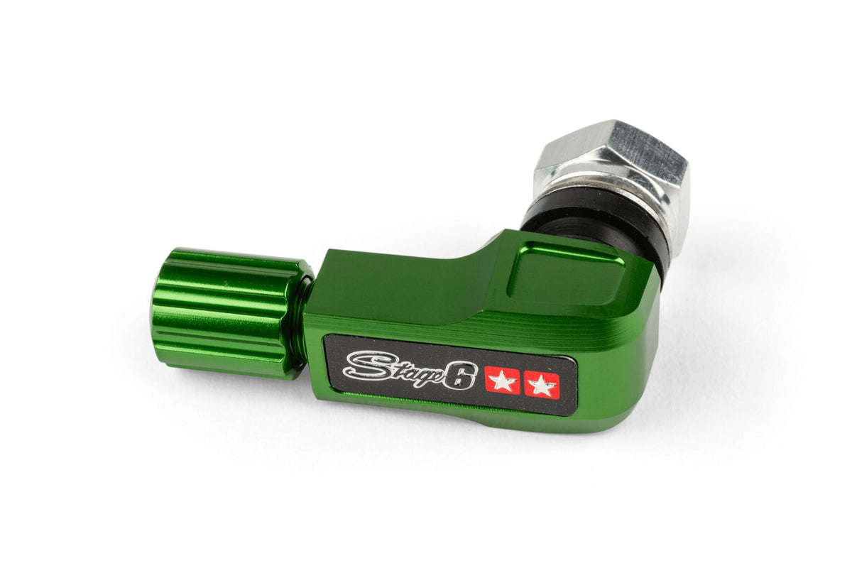 Tire Valve 90° Stage6 green