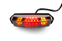 LED Tail Light STR8 w. indicators Black Line universal 145x85mm