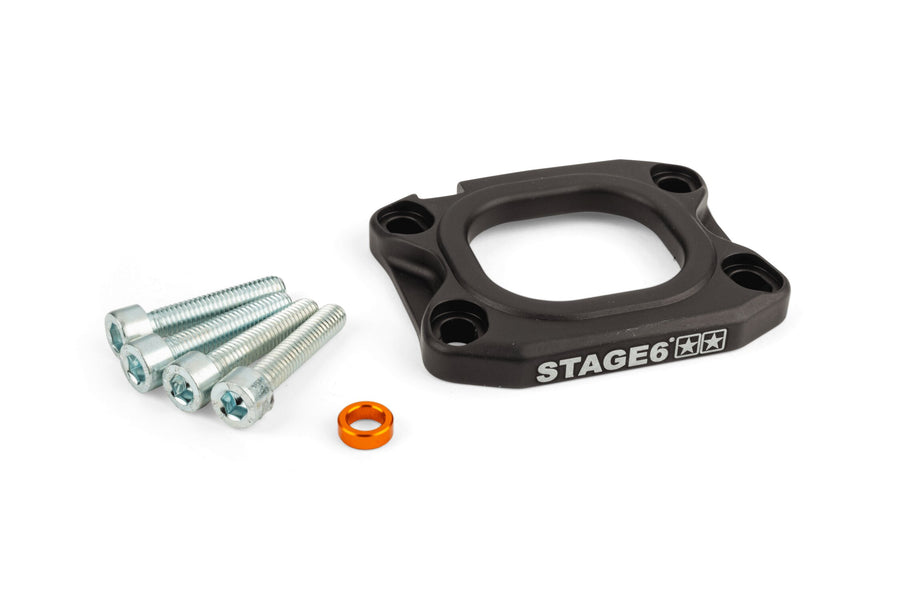 Base Plate intake manifold Stage6 360° 40mm AM6 / Derbi black