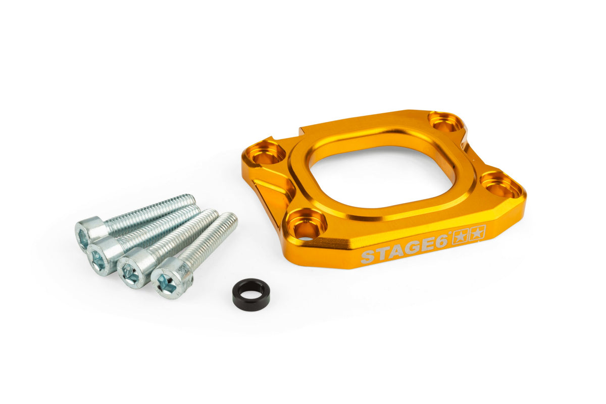 Base Plate intake manifold Stage6 360° 40mm AM6 / Derbi gold