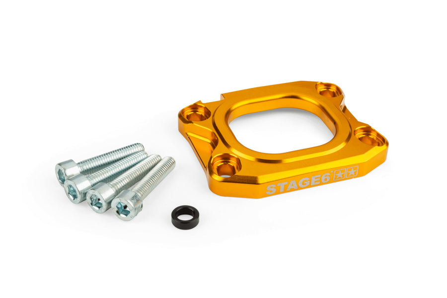 Base Plate intake manifold Stage6 360° 40mm AM6 / Derbi gold
