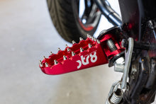 Footpegs STR8 MX Evo Rieju MRT CNC Red