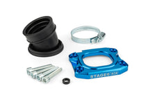 Intake Manifold Stage6 360° AM6 / Derbi blue for PWK 30 - 36mm