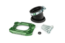 Intake Manifold Stage6 360° AM6 / Derbi green for PWK 30 - 36mm