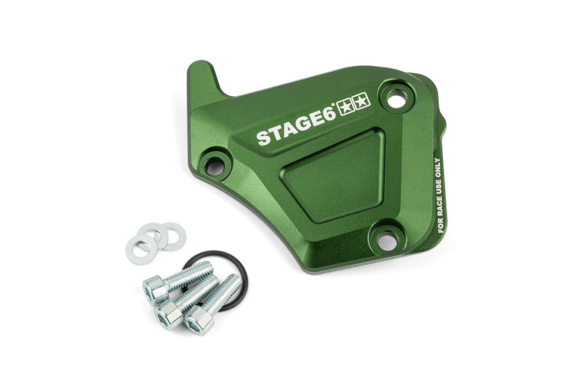 Oil Pump Cover Derbi Stage6 Alu green