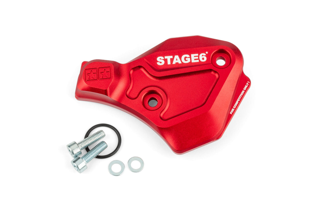 Oil Pump Cover AM6 Stage6 Alu red