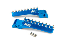 Passenger Footpegs STR8 MX Evo Beta RR 50 -2021 CNC Blue