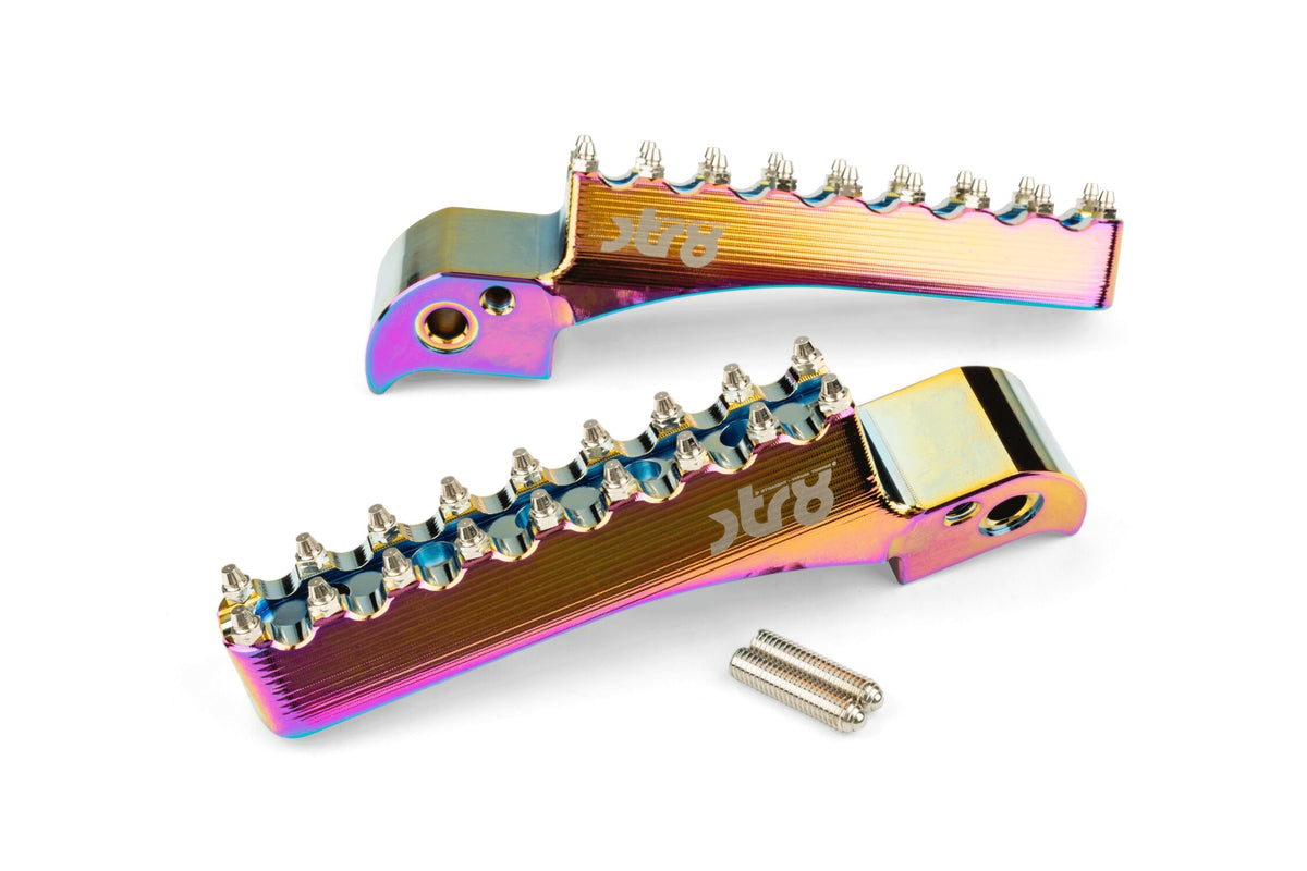 Passenger Footpegs STR8 MX Evo Beta RR 50 -2021 CNC Neochrome