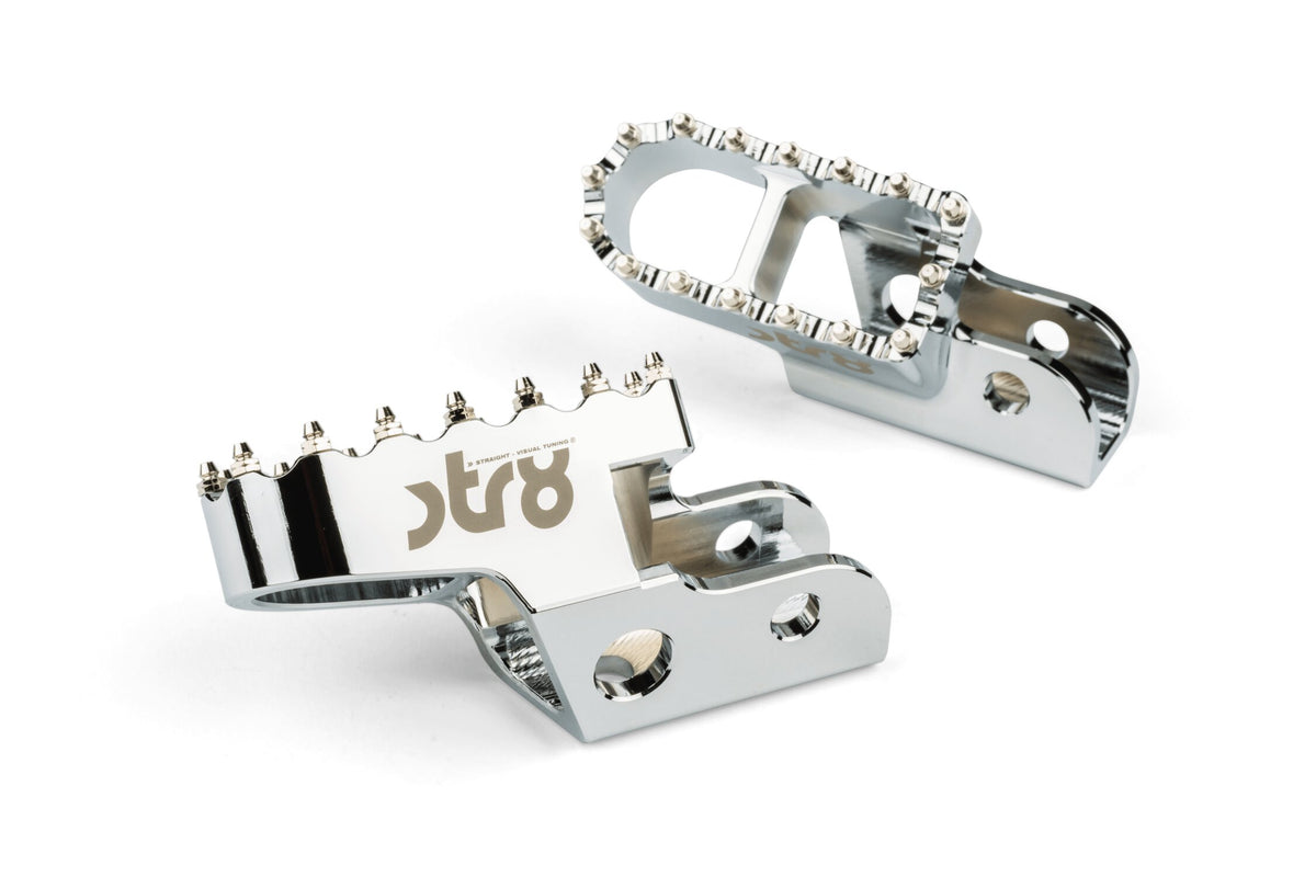 Footpegs STR8 MX Evo Sherco 50 CNC Alu