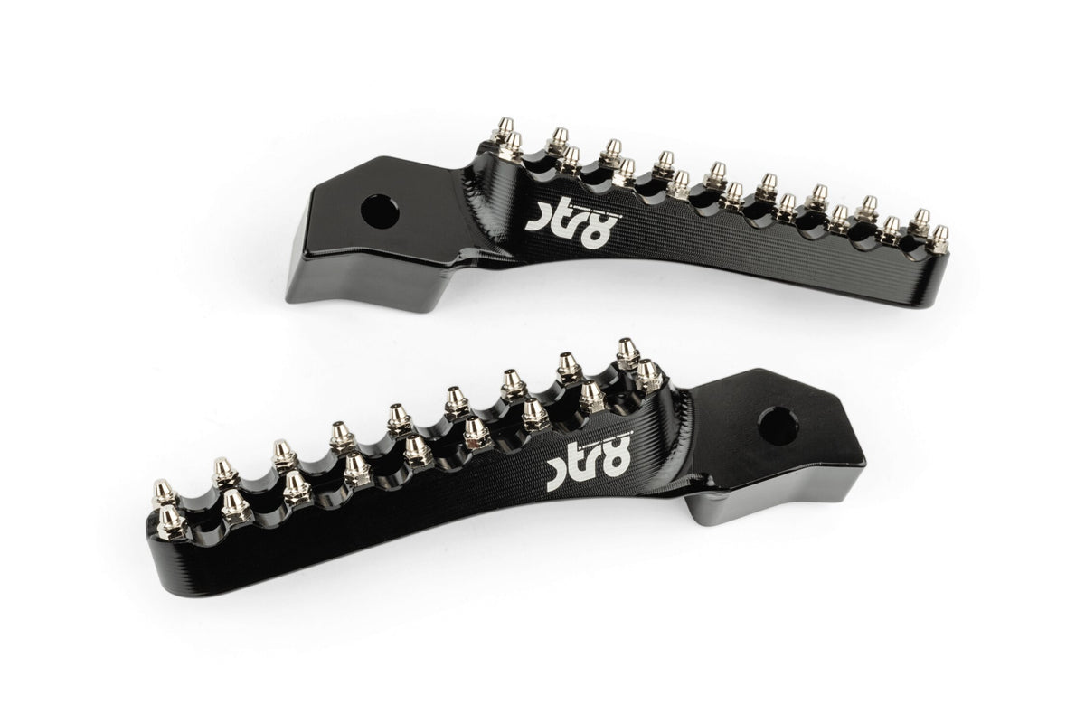 Passenger Footpegs STR8 MX Evo Sherco 50 CNC Black