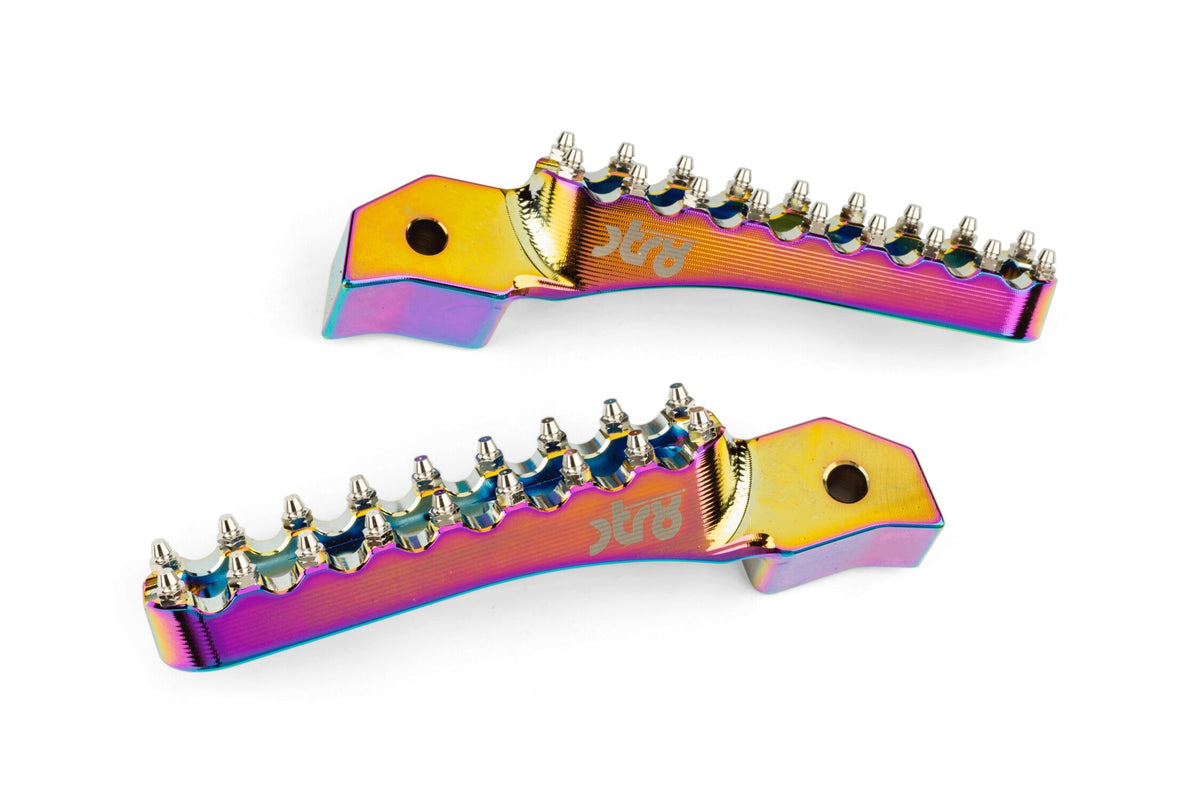 Passenger Footpegs STR8 MX Evo Sherco 50 CNC Neochrome