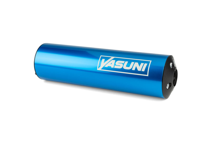 Silencer Yasuni 50cc Motorcycle Blue (left side)