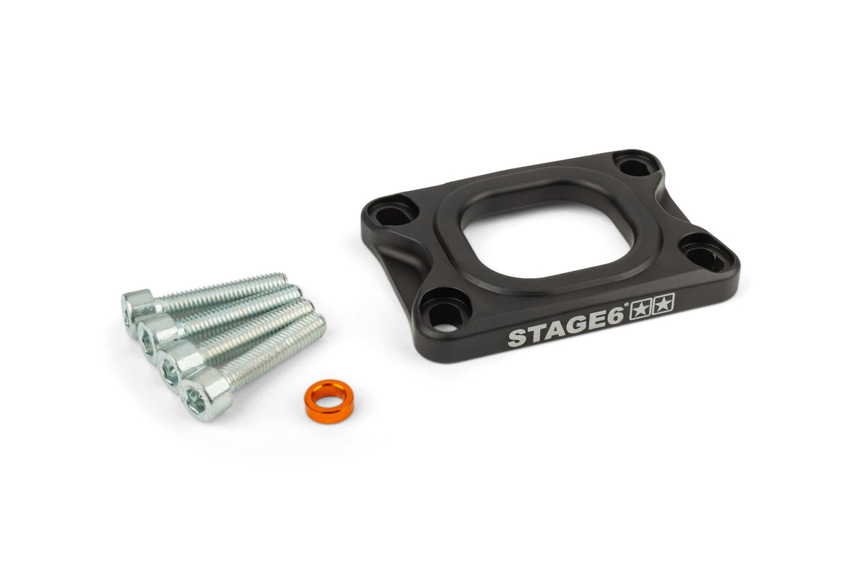 Base Plate intake manifold Stage6 360° AM6 / Derbi black