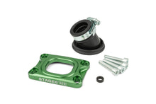 Intake Manifold Stage6 360° AM6 / Derbi green for Dellorto / CP