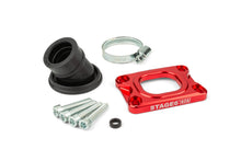 Intake Manifold Stage6 360° AM6 / Derbi red for Dellorto / CP