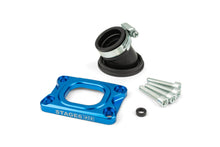 Intake Manifold Stage6 360° AM6 / Derbi blue for CP Evolution