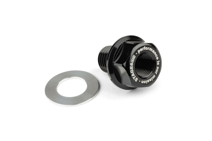 Temperature Sensor Adapter Stage6 M12x1.5x15mm Piaggio / Derbi black