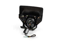 LED Enduro Headlight STR8 with RGB ring type Husqvarna black