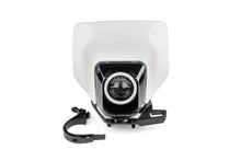 LED Enduro Headlight STR8 with RGB ring type Husqvarna white