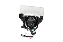 LED Enduro Headlight STR8 with RGB ring type Husqvarna white