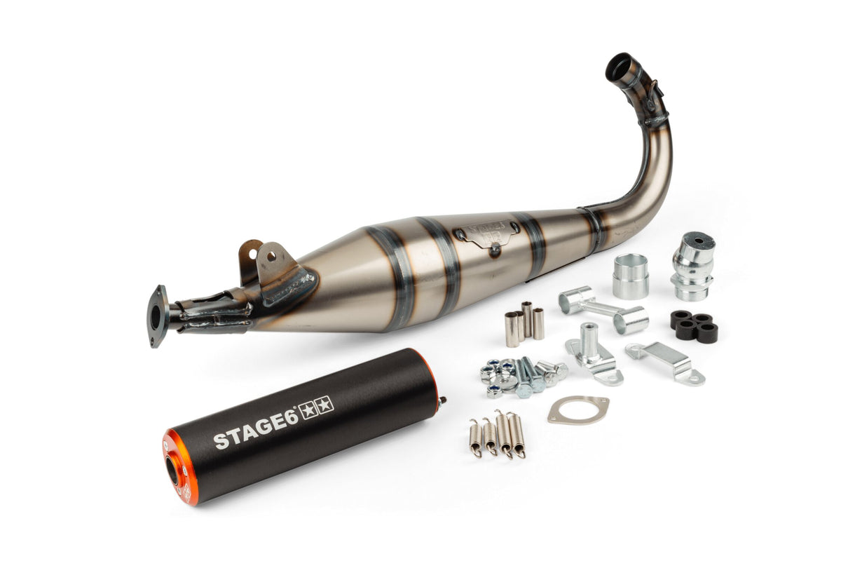 Exhaust Stage6 StreetRace MBK 51 Orange / Black