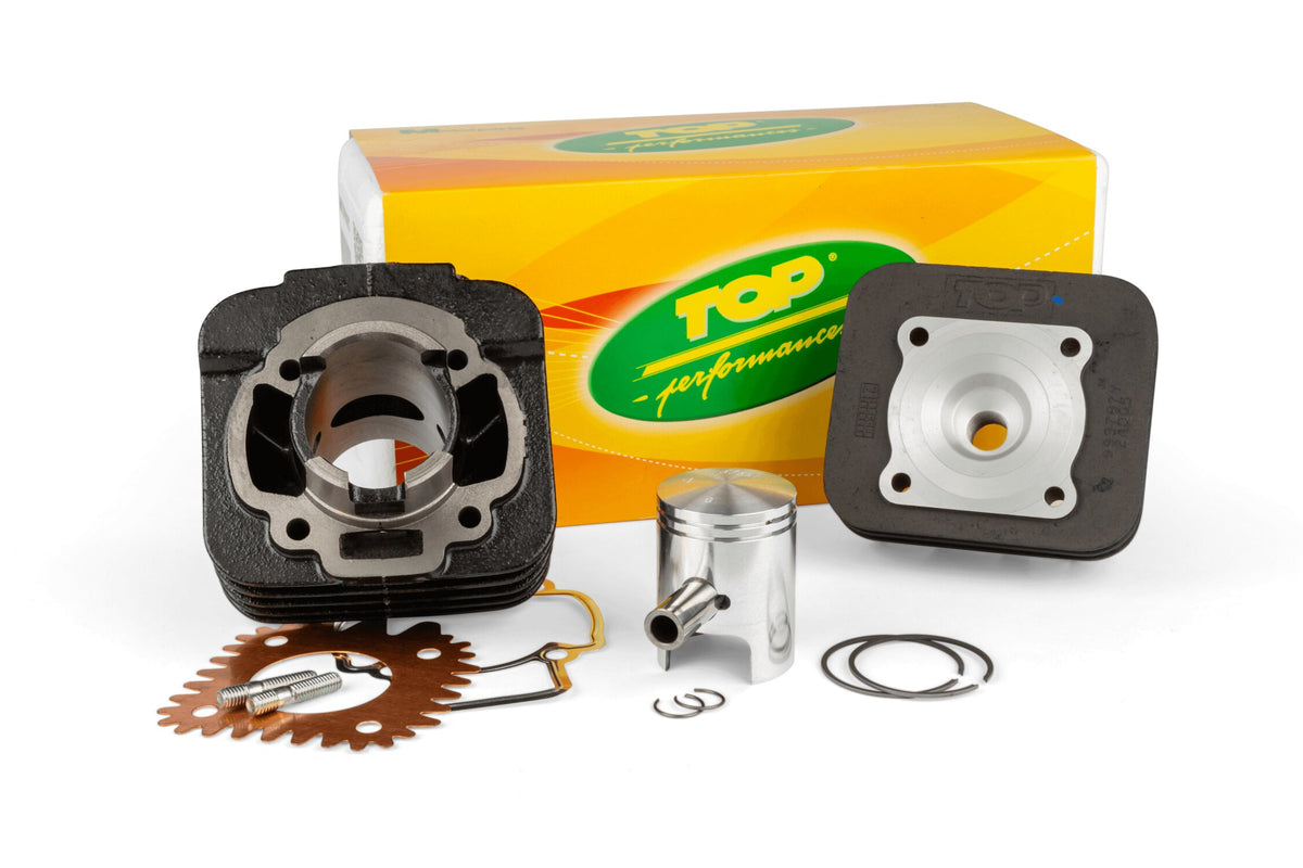 Cylinder Kit Top Performances Black Trophy 50cc Piaggio AC