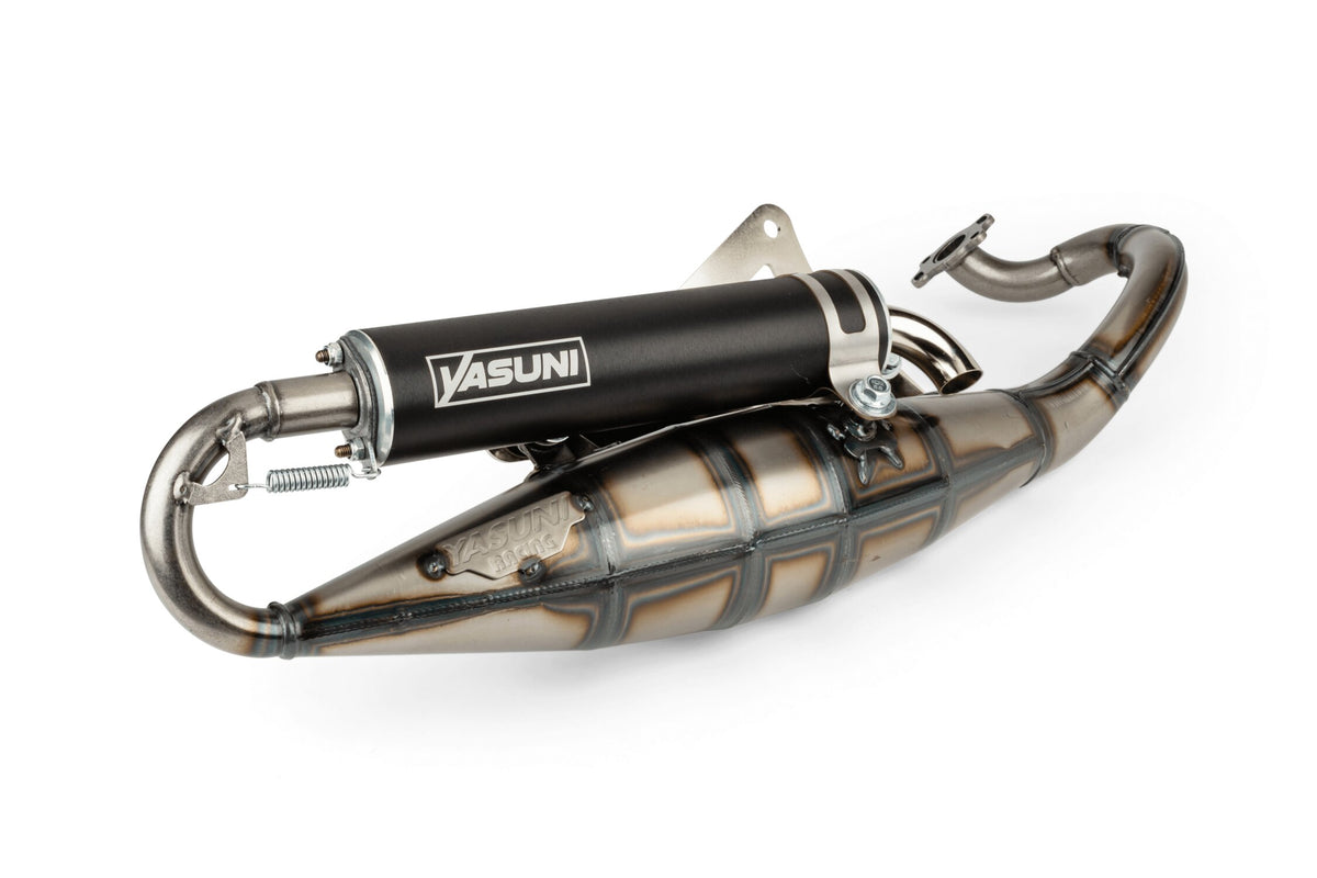 Exhaust Yasuni R Derbi Atlantis / Peugeot horizontal AC black