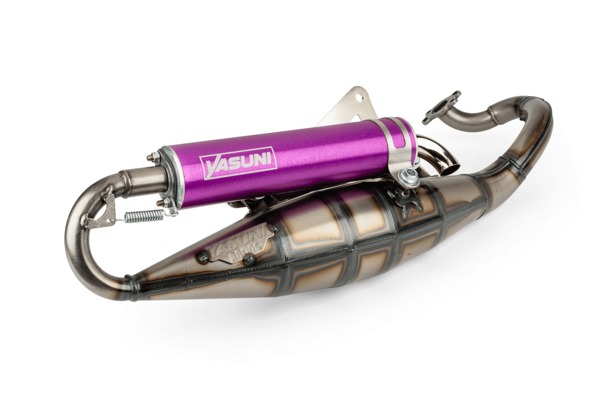 Exhaust Yasuni R Peugeot liegend / Morini Purple