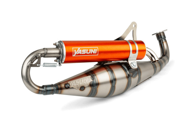 Yasuni C21 Udstødning til Minarelli Horisontal i Orange Finish