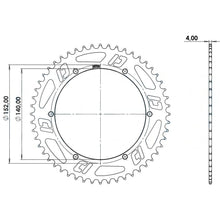 Sprocket Aluminum 52 Teeth for sprocket holder Doppler Open