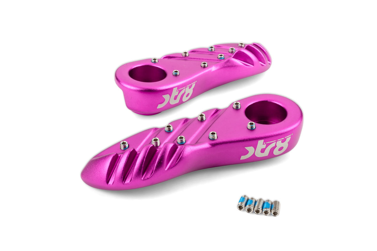 Footpegs STR8 Yamaha BWs from 2004 Purple