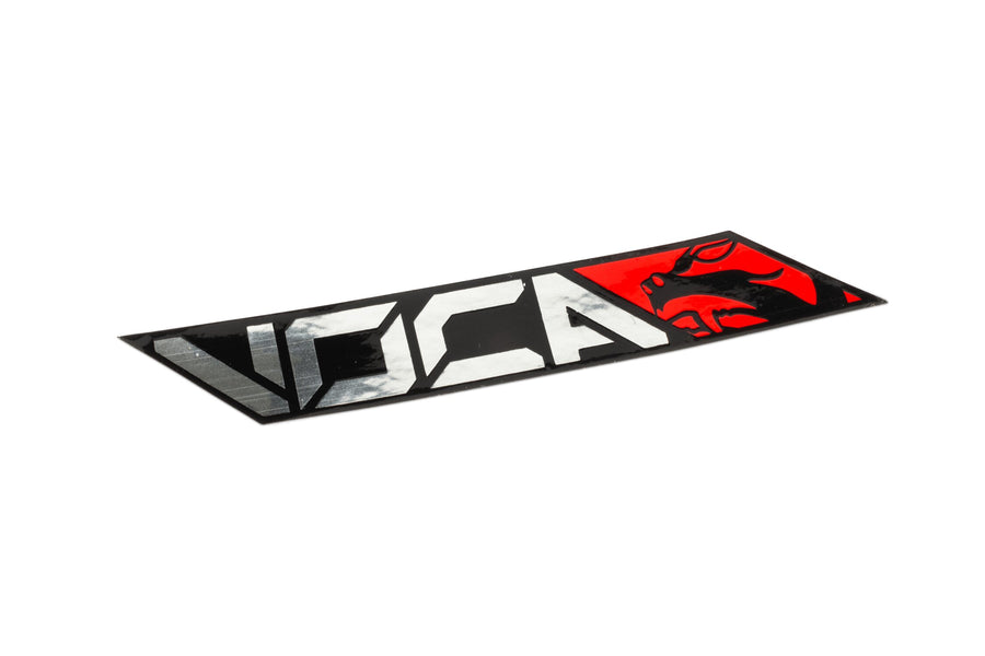 Silencer Sticker Voca red 11x1.8cm