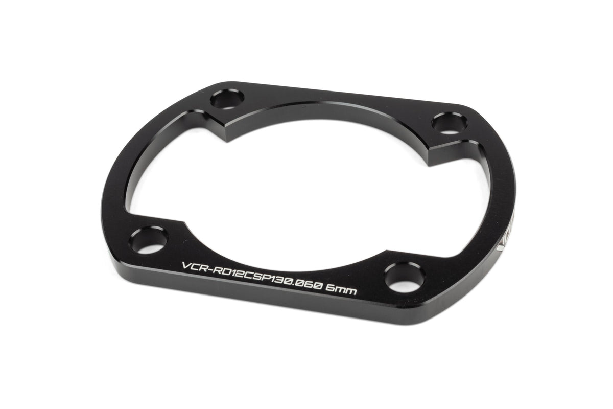 Cylinder Spacer 6mm Voca Yamaha DT 50 LC Portugal Black