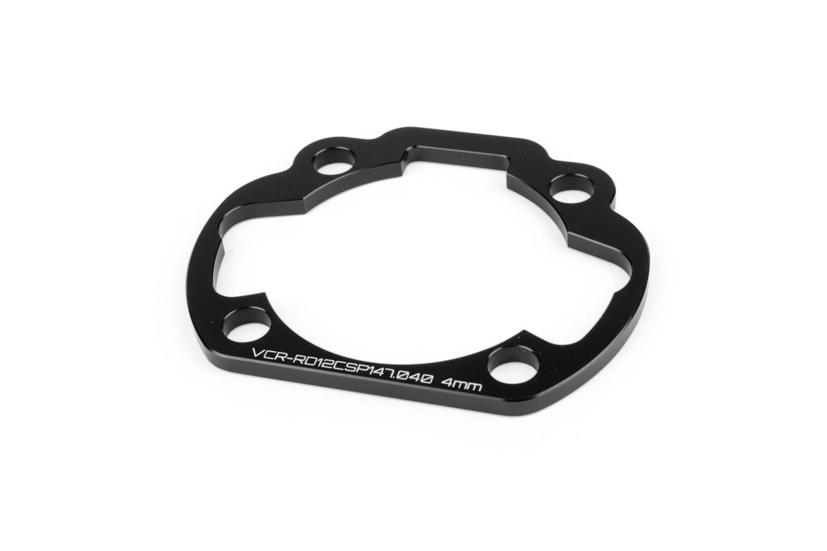 Cylinder Spacer 4mm Voca Derbi Variant Black