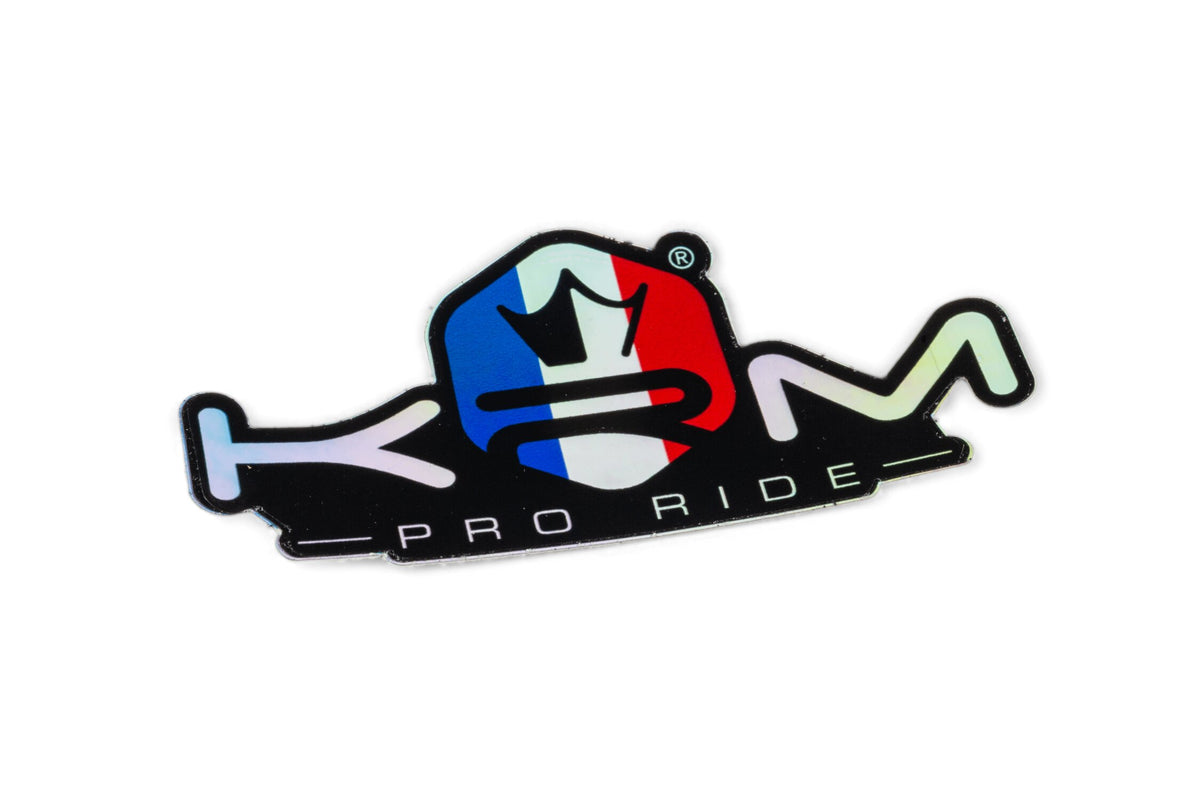 Sticker hologram KRM Pro Ride blue / white / red
