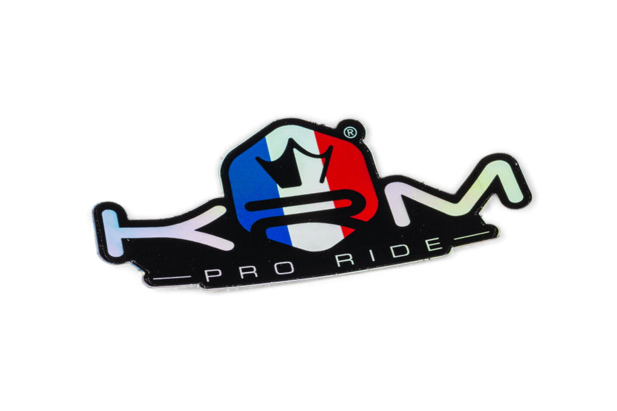 Sticker hologram KRM Pro Ride blue / white / red