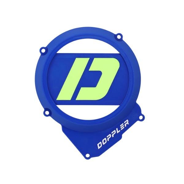 Ignition Cover Doppler 3D AM6 blue / neon yellow