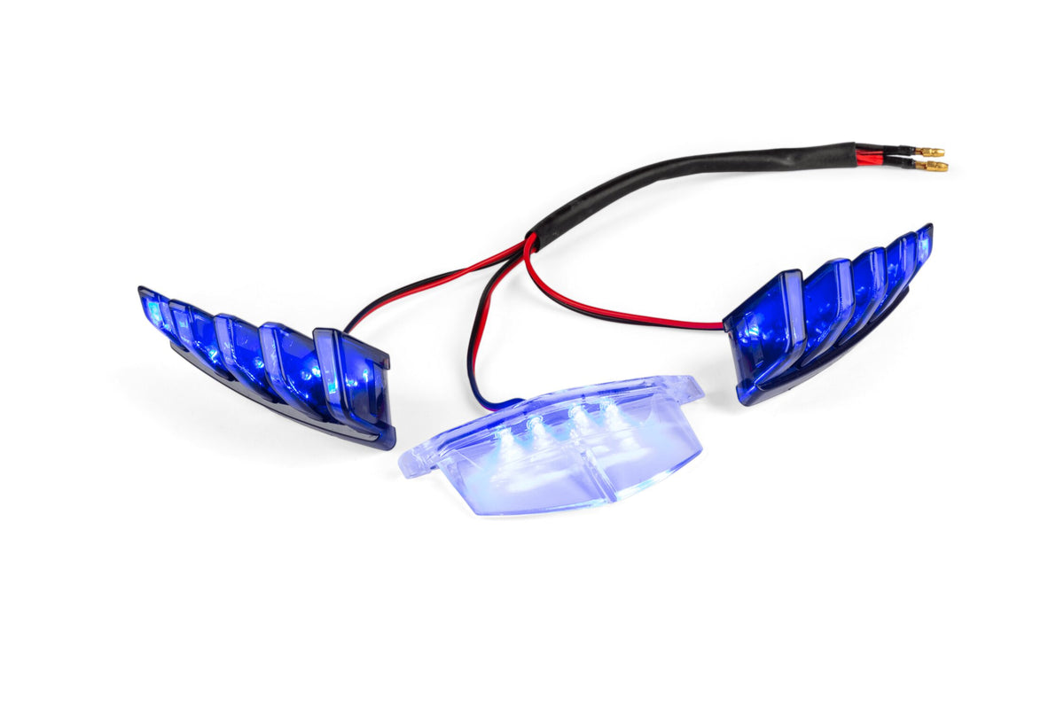 LED Light for front air intake STR8 Piaggio Zip SP2 Blue