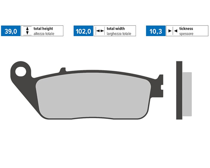 Brake Pads Polini Original Kymco X-Citing