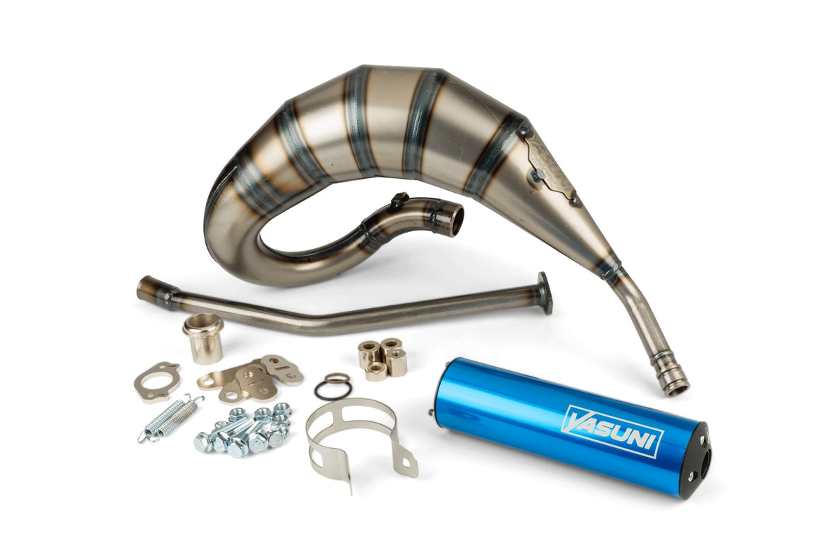 Exhaust Yasuni Cross HM Derbi Senda Blue